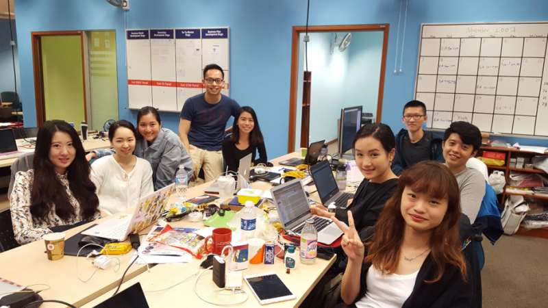 Flying Chalks’ team in Singapore