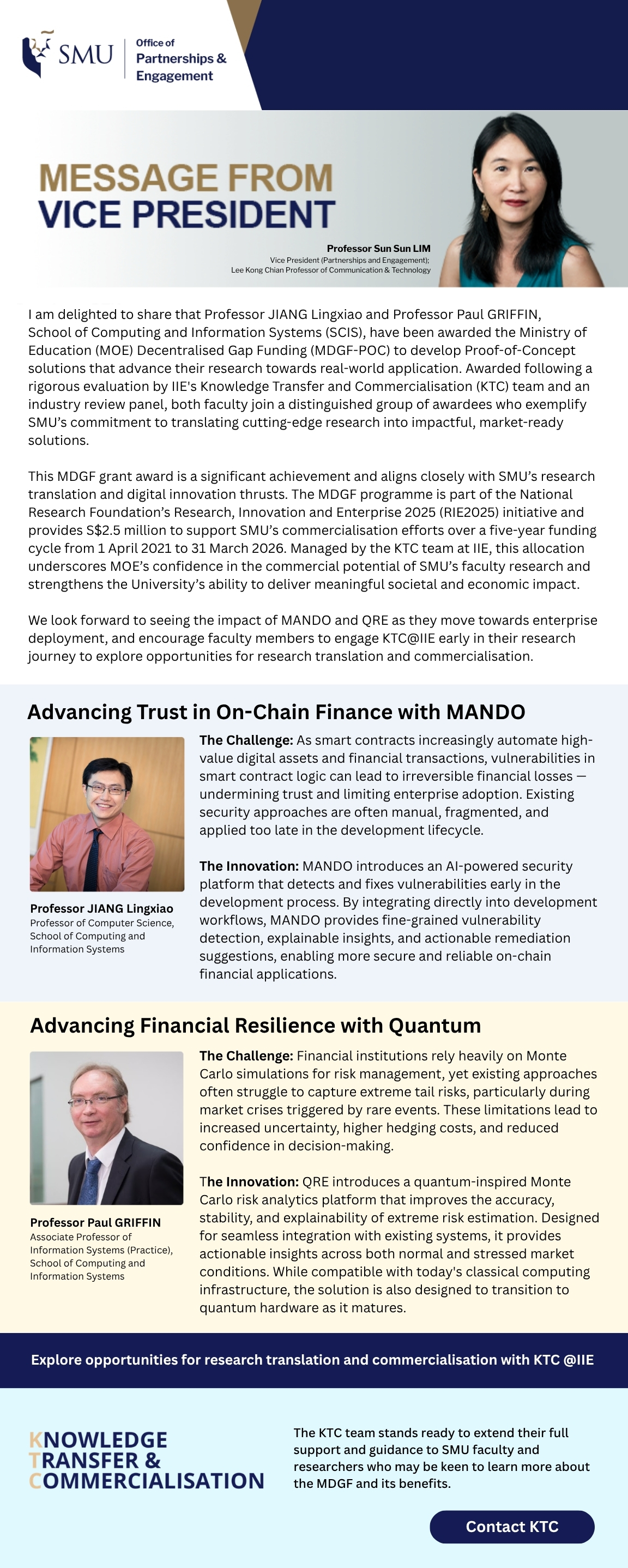 MDGF Grant award announcement