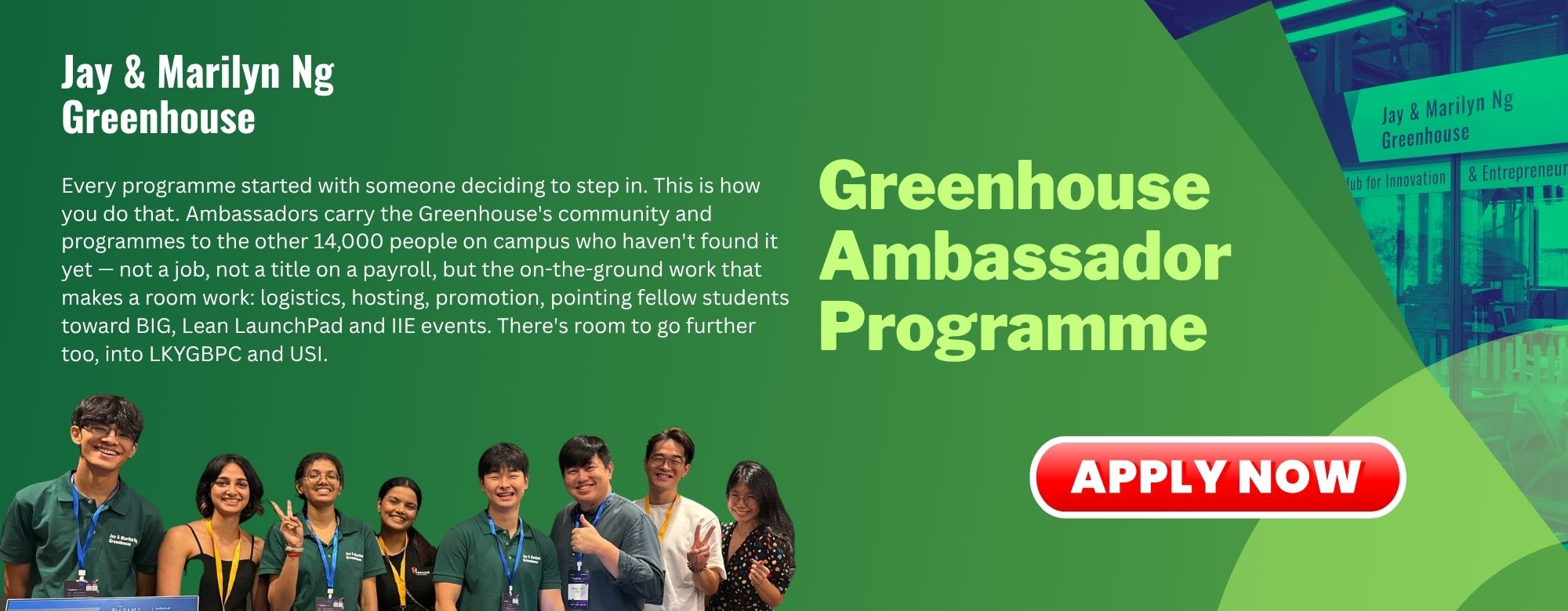 Greenhouse Ambassador Programme