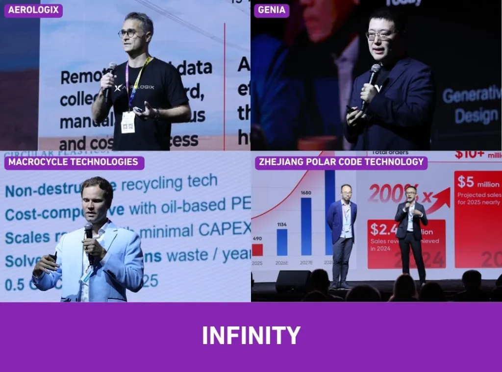 Zhejiang Polar Code Technology team accepting the Chancellor's Cup Infinity award