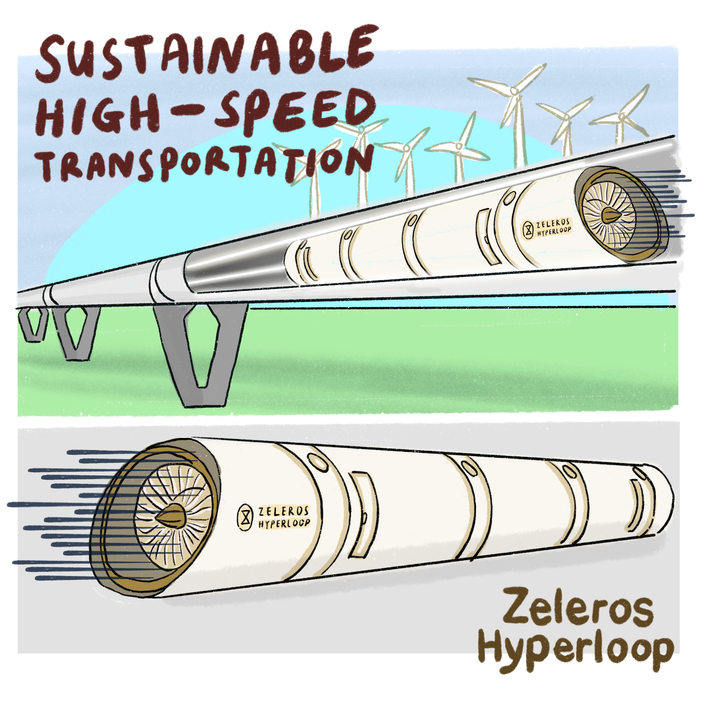 Zeleros hyperloop transportation technology