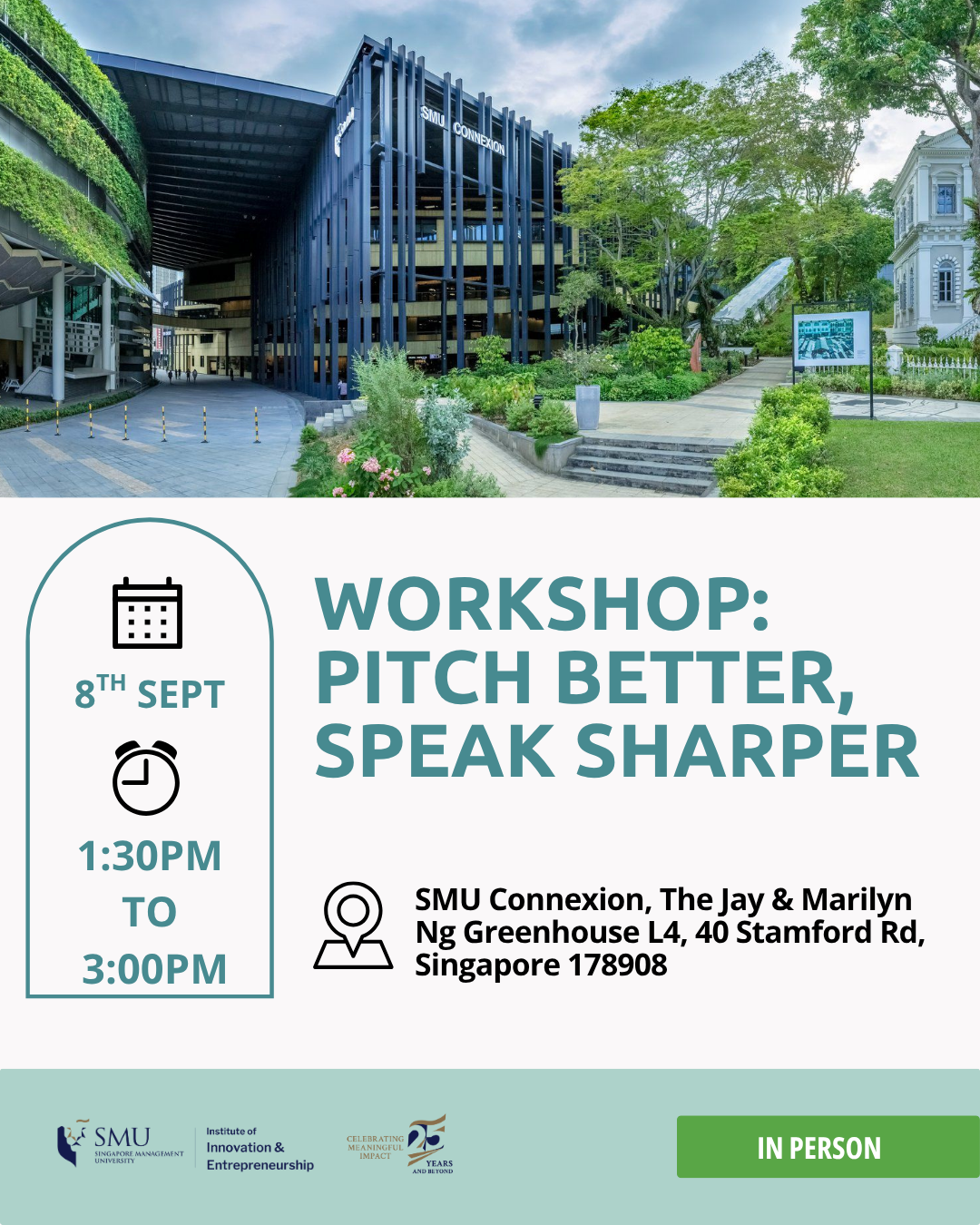 Workshop: Pitch Better, Speak Sharper
