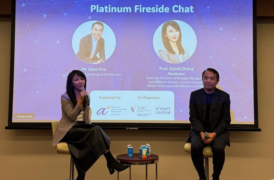 Foo Jixun and Moderator Prof Cindy